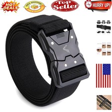 Men's Tactical Belt, Rigger Hiking Belt,1.5" Nylon Web Novelty Work Belt for Men