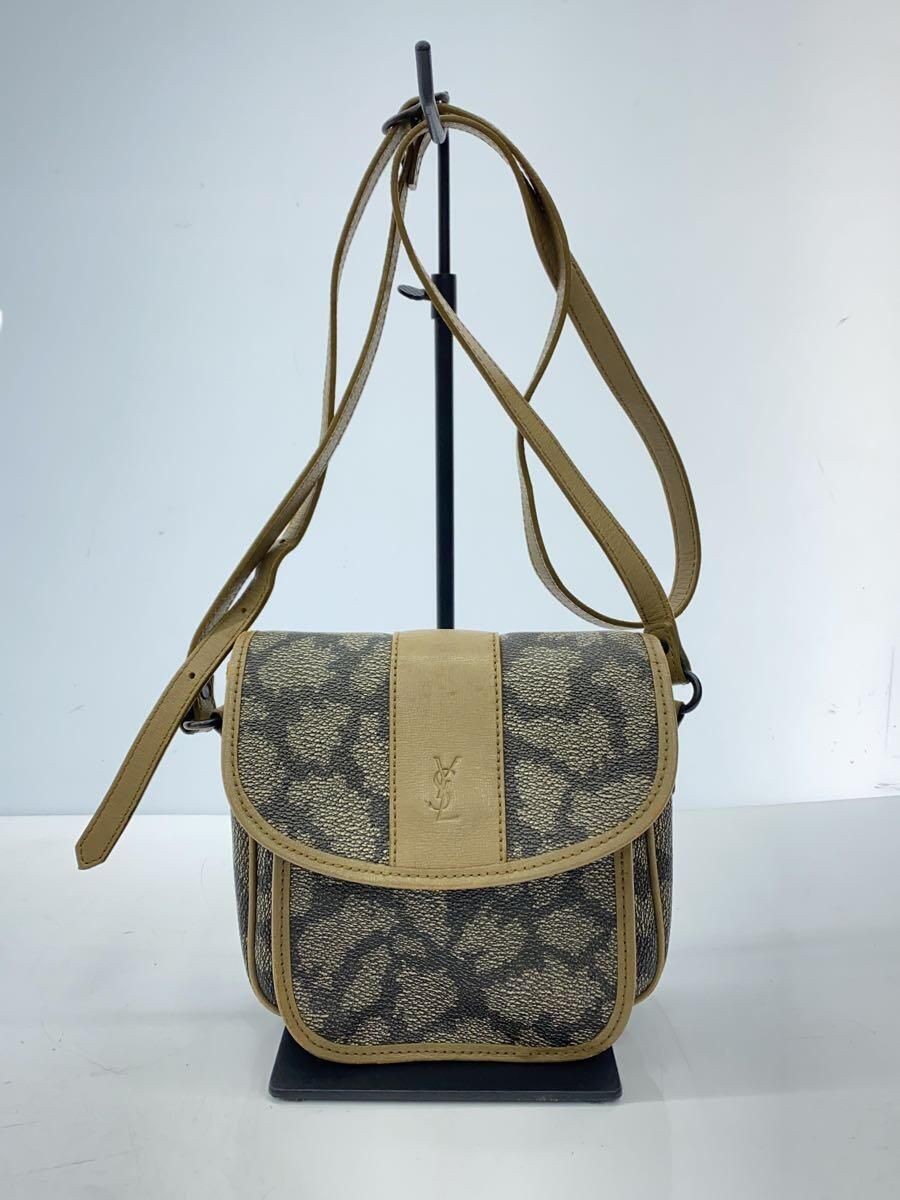 Borsa a tracolla YVES SAINT LAURENT in PVC marrone usata