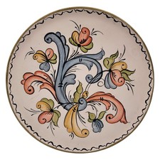 Rosemaling Wooden Norwegian Decorative Plate Handpainted 10"