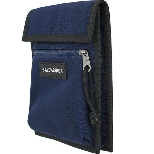 Balenciaga Explorer Pouch Strap Navy Nylon Crossbody Bag Auth - Bild 3 von 24