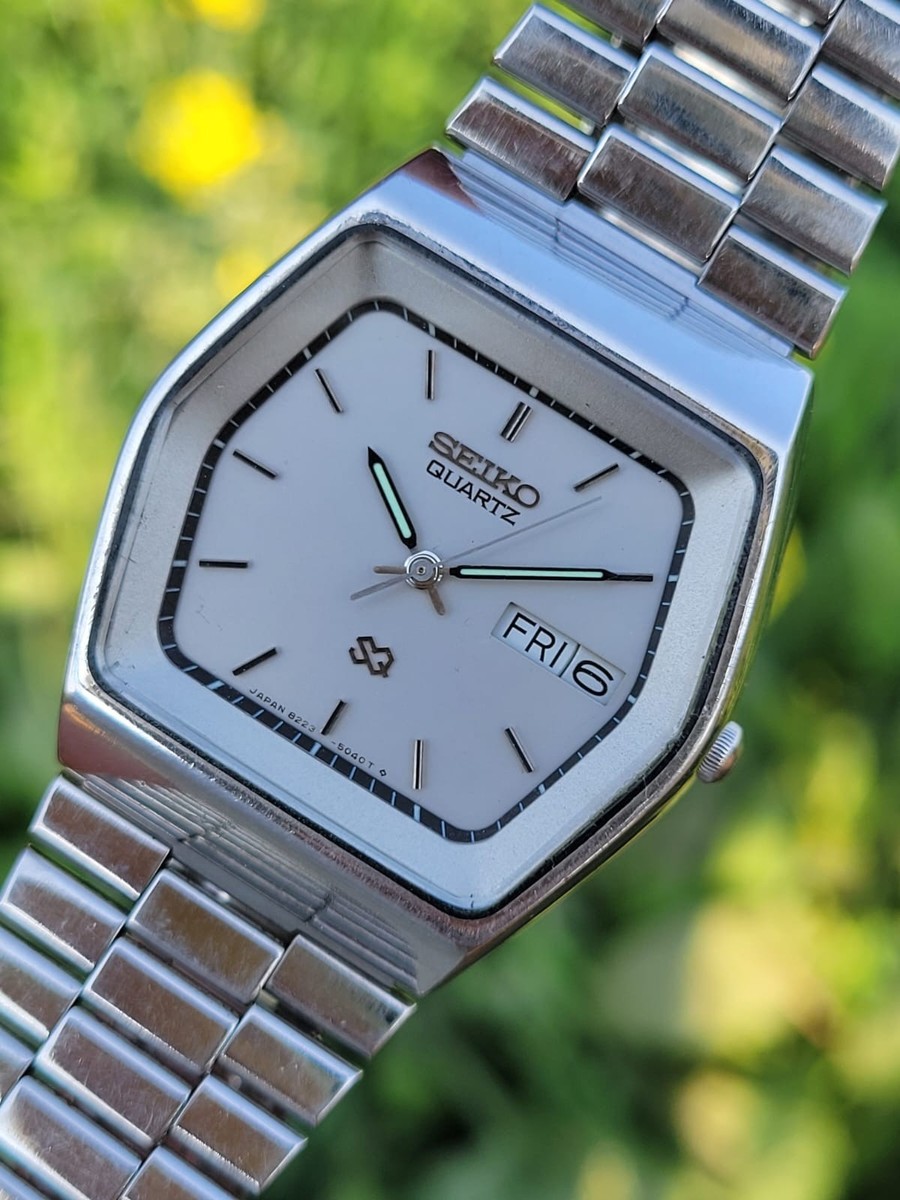 Vintage Seiko Quartz 8223-504A ✨ 1980's Retro Hexagonal Classic