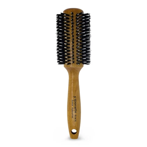 Spornette Boar Bristle Hair Brush for Women - Porcupine 2.75 Inch Brush with Ger - Picture 1 of 12