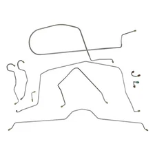 Brake Line Kit Power Disc Complete Tubes 1967 Chevrolet Corvette OE Steel 9pc