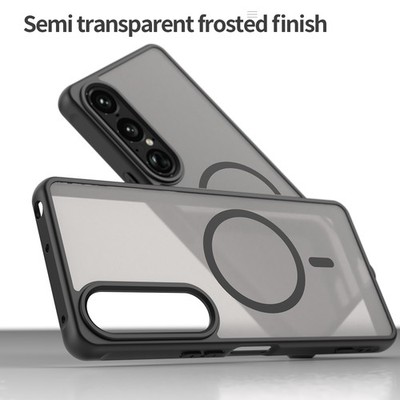 For Sony Xperia 1 VII, Wireless Charging Translucent Matte Hybrid Cover Case