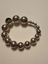 Beautiful Vintage 1980  s Georg Jensen Silver Ball Bracelet
