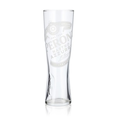 Peroni Bier Glas 0,3l Pokalglas ''Nastro Azzuro'' Signature Relief unten