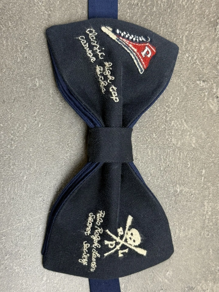 NUEVA Pajarita Personalizada Para Hombre Sociedad Secreta Azul Marino Pre Atada Ajustable Regalo Foto 2 de 4