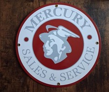 Mercury Sales Service Porcelain Sign Home Shop Mercury Sales Service Porcelain Sign Home Shop