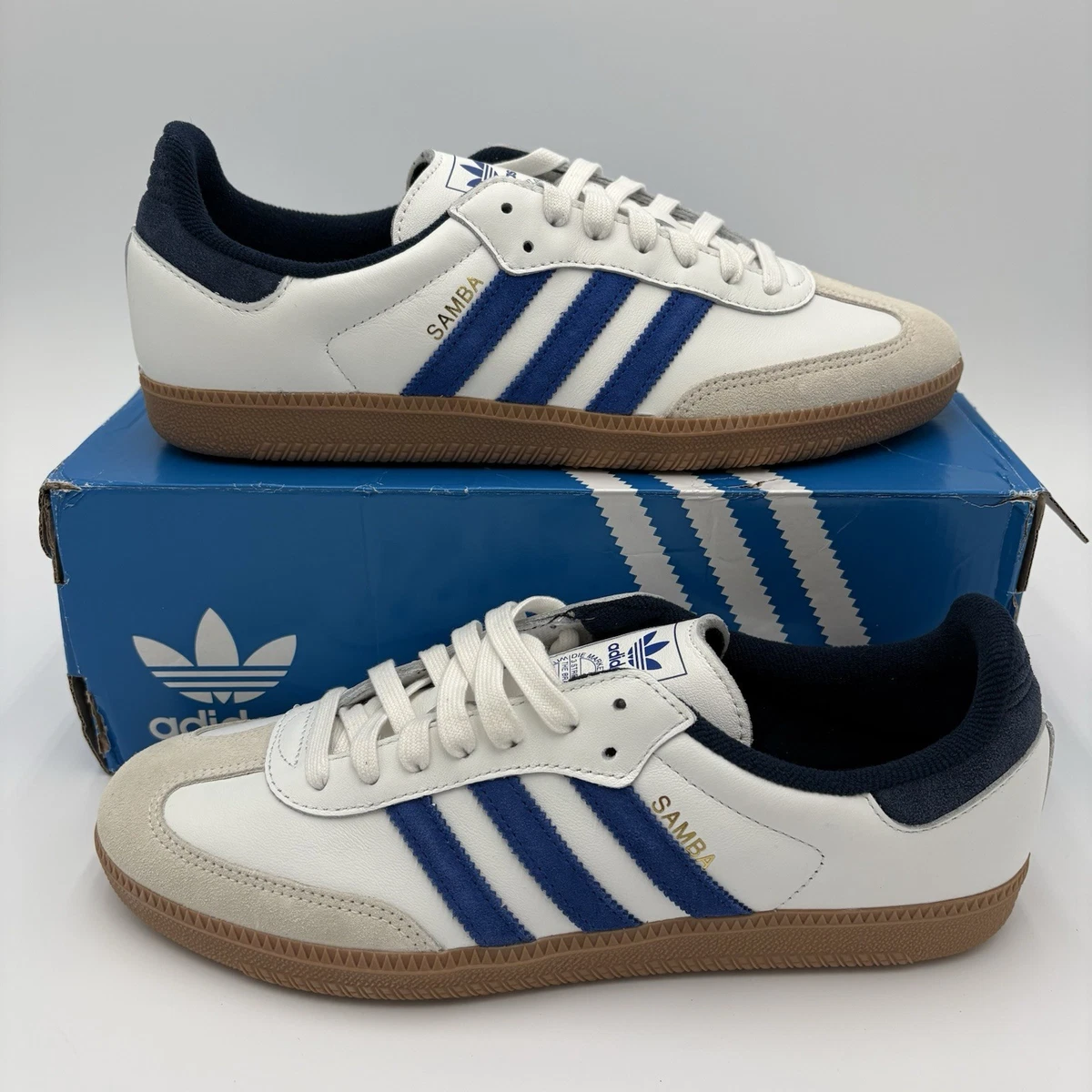 Las mejores ofertas en adidas Samba OG White Blue | eBay