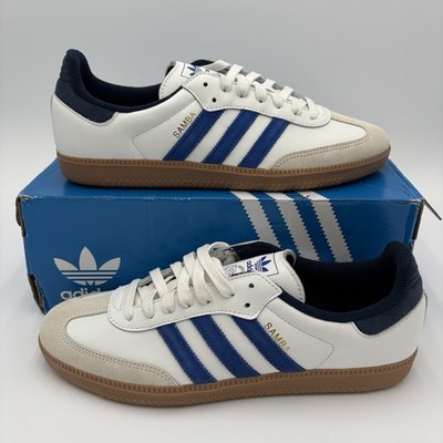 Adidas Samba OG White Royal Blue Night Indigo JH5632 - Size 10.5