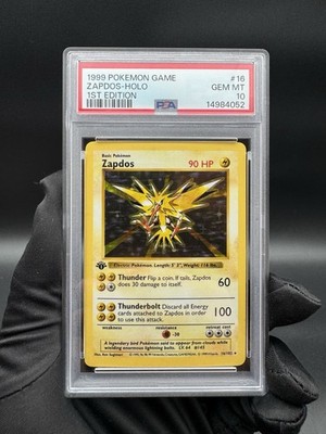 1999 POKEMON 1ST EDITION HOLO ZAPDOS #16 PSA 10 GEM MINT | eBay