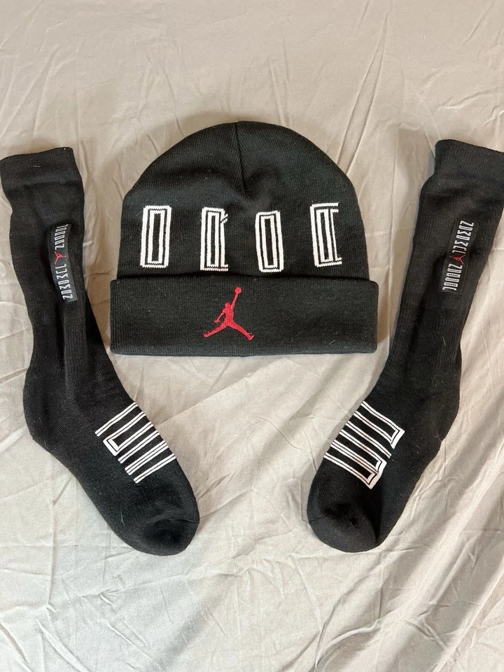 Бини, носки и чулки Nike/AirJordan - черные/белые/красные. ̼ подарочный набор - Изображение 2 из 4