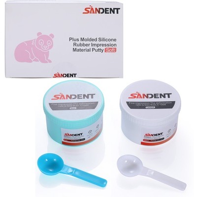 Dental Putty Fast Set PVS VPS Impression Material Base 2 x 400 ml ds