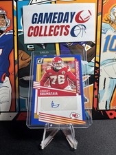 2025 Panini Donruss Kingsley Suamataia Kansas City Chiefs Autograph 