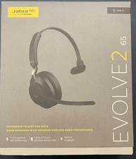 Jabra Evolve2 65 Mono Wireless Headset (UC, USB-A) - Black