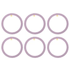 55x1mm ODxT Glitter Universal Wireless Metal Ring Sticker, 6 Pack, Pink