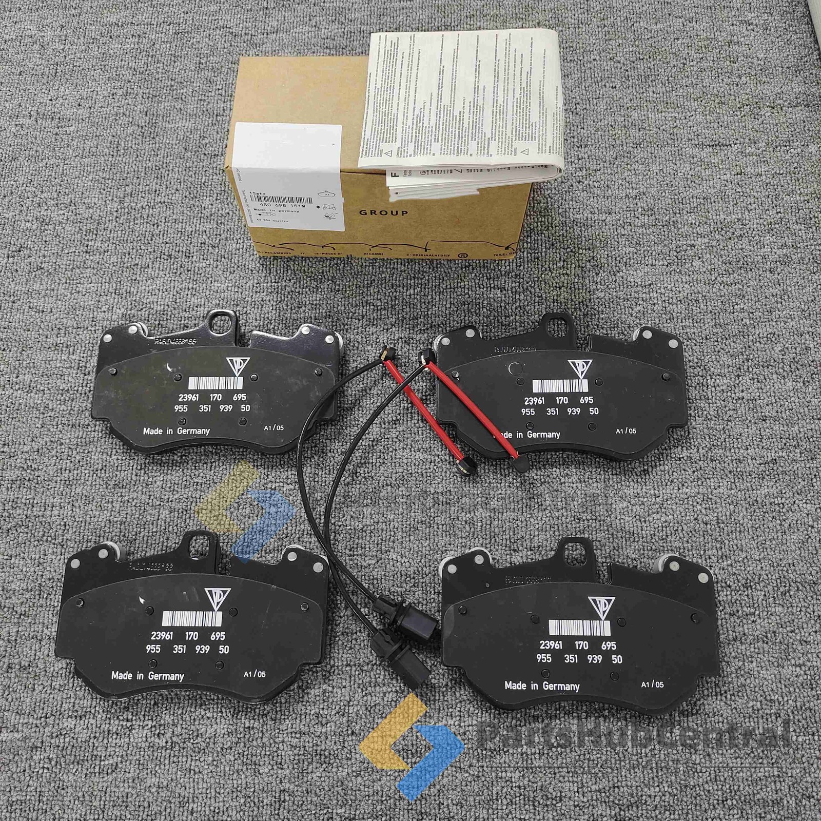 Fit Lamborghini Huracan 5.2 Front Brake Pad Kit With Sensor 18-20 4S0698151M