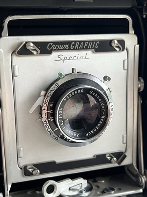 GRAFLEX CROWN GRAPHIC “SPECIAL” 4x5 PRESS CAMERA w/ XENAR GRAFLEX CROWN GRAPHIC “SPECIAL” 4x5 PRESS CAMERA w/ XENAR