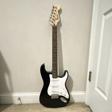 Squier Stratocaster Electric Guitar Black Right-Handed Maple Neck 6 String