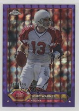 2023 Composite Topps Chrome Purple Geometric Refractor /199 Kurt Warner HOF 1ht8