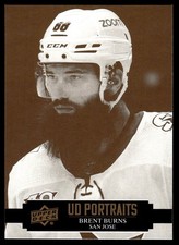 2021-22 Upper Deck UD Portraits Brent Burns San Jose Sharks #P-22