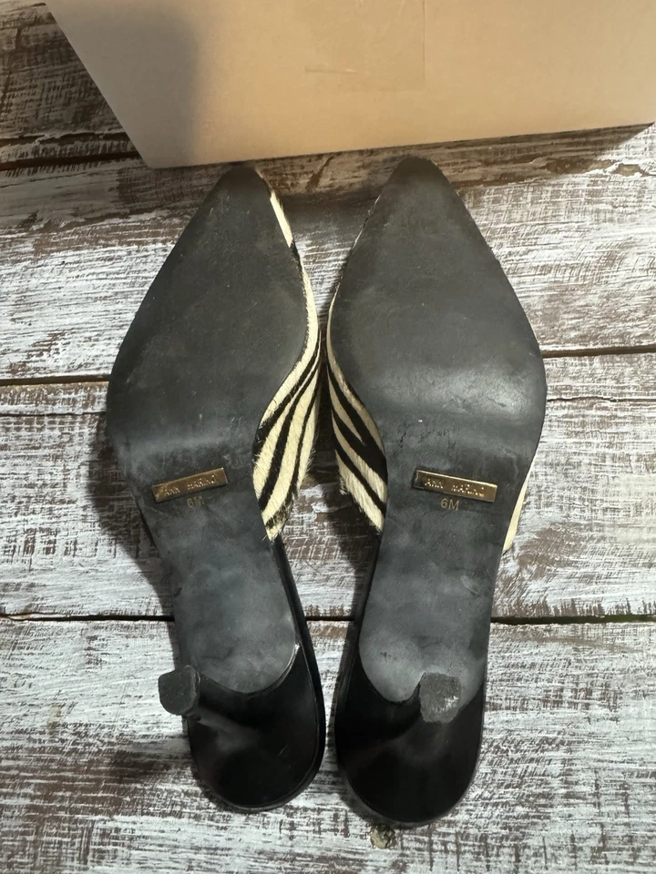 Tacones para mujer Ann Marino con estampado de cebra talla 6 Foto 3 de 4
