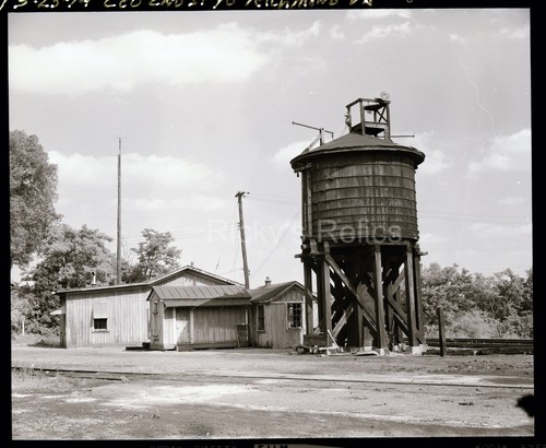 Original Negative C&O Water Tank Richmond VA 1974 Chesapeake Ohio