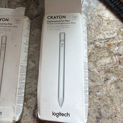 Logitech Crayon Digital Pencil for iPad 2018 and Up | USB-C - Used