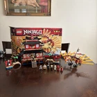LEGO Ninjago Fire Temple 2507 100% Complete w/Box Manual 7 Minifigs RARE 2011