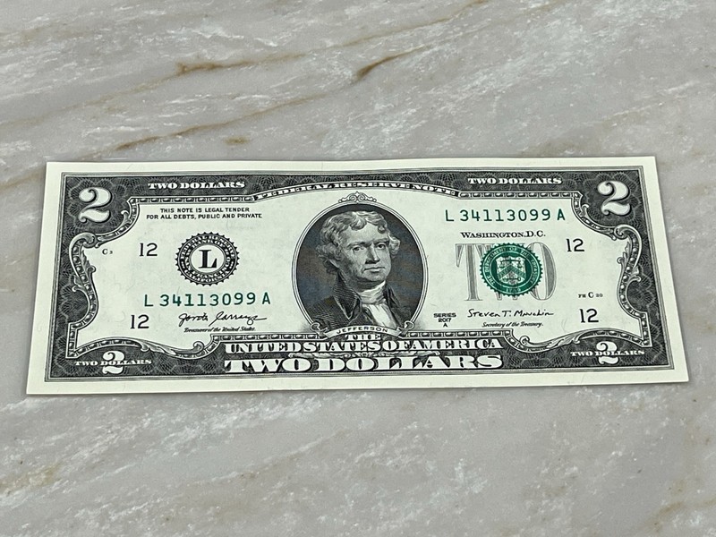 2017A $2 Bill Crisp Uncirculated San Francisco L34113099A