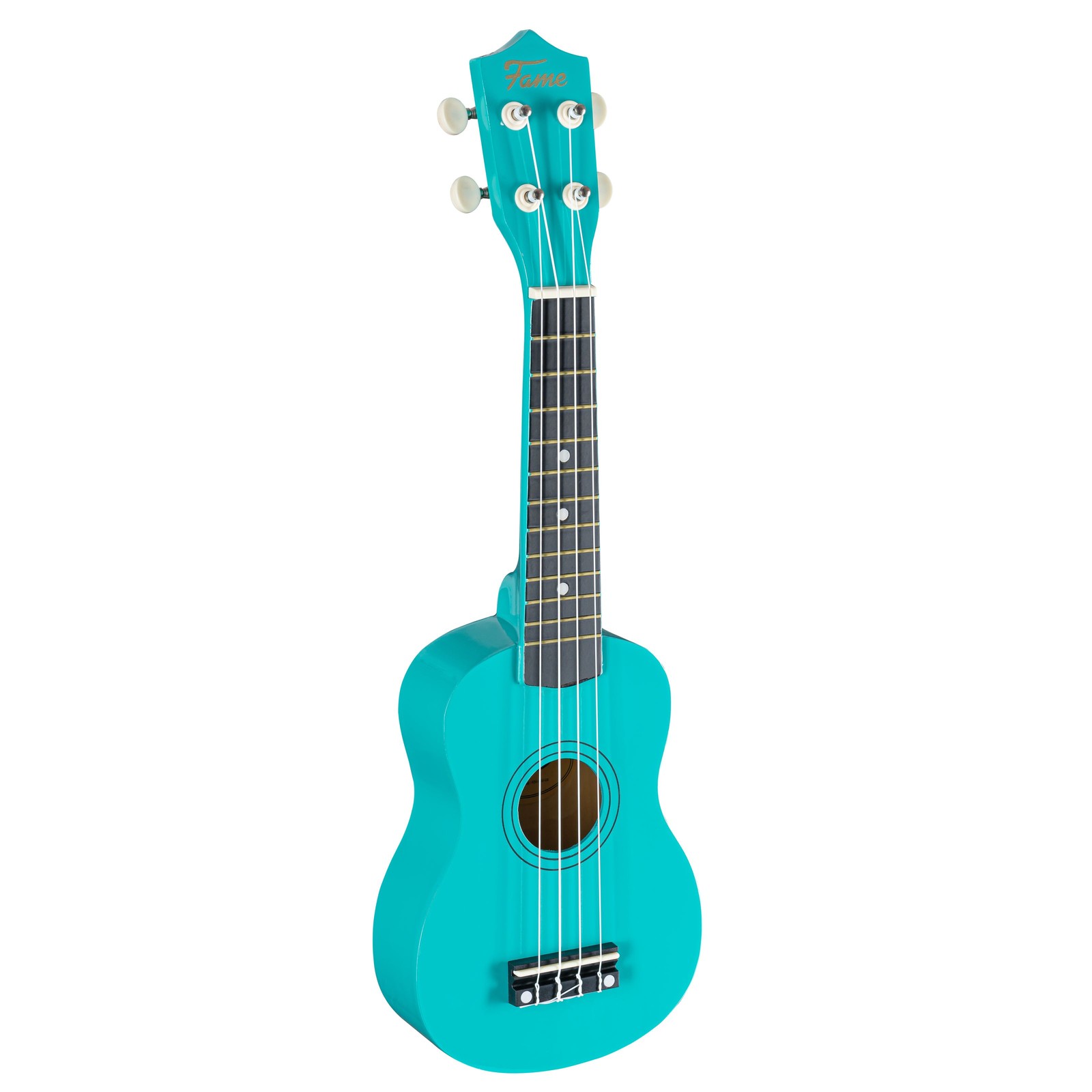 Fame UKE-S BW Sopran Ukulele Sea Foam Green Lindenholz 12 Bnde inkl Bag 4890₽