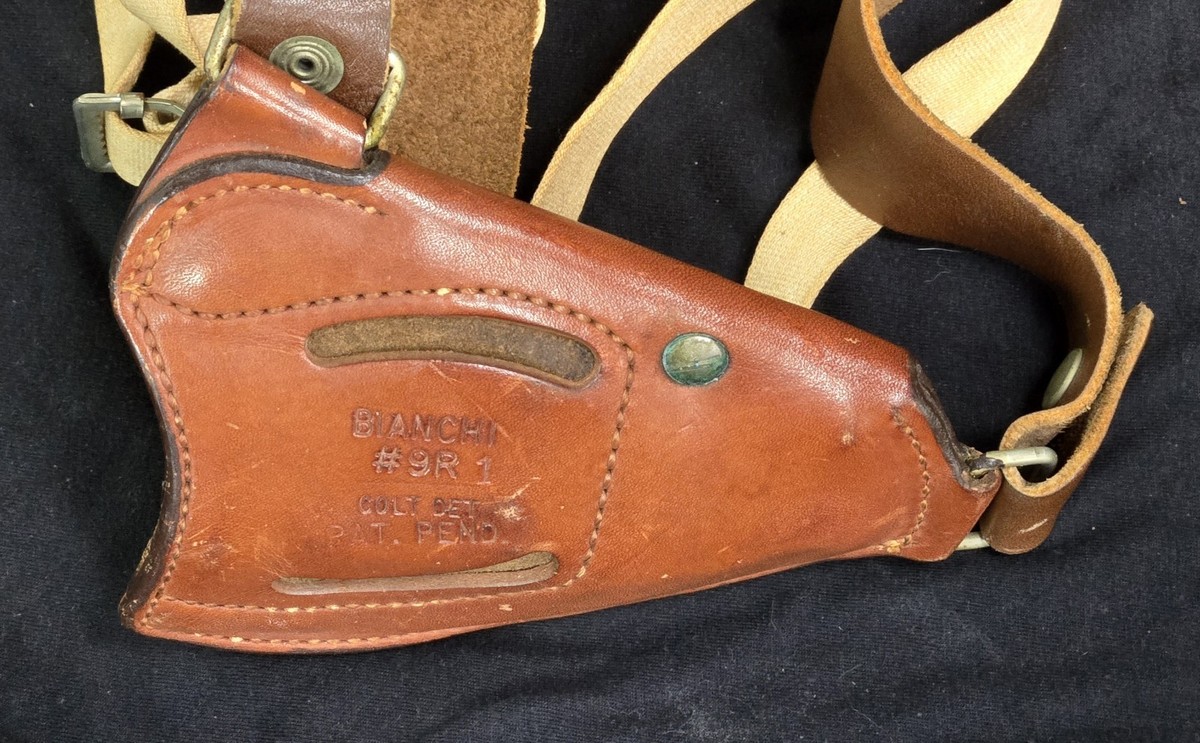 1970s Bianchi #9R 1 Shoulder Holster, Colt Detective, Pat. Pending