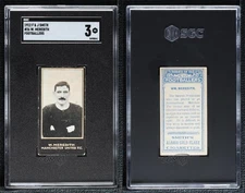 1912 Smith's Footballers Tobacco Light Blue Back Billy Meredith W #26 SGC 3