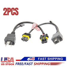 Conversion Wire 9003 H4 TO 9005 9006 Two Harness Head Light Adapter Plug Play EA