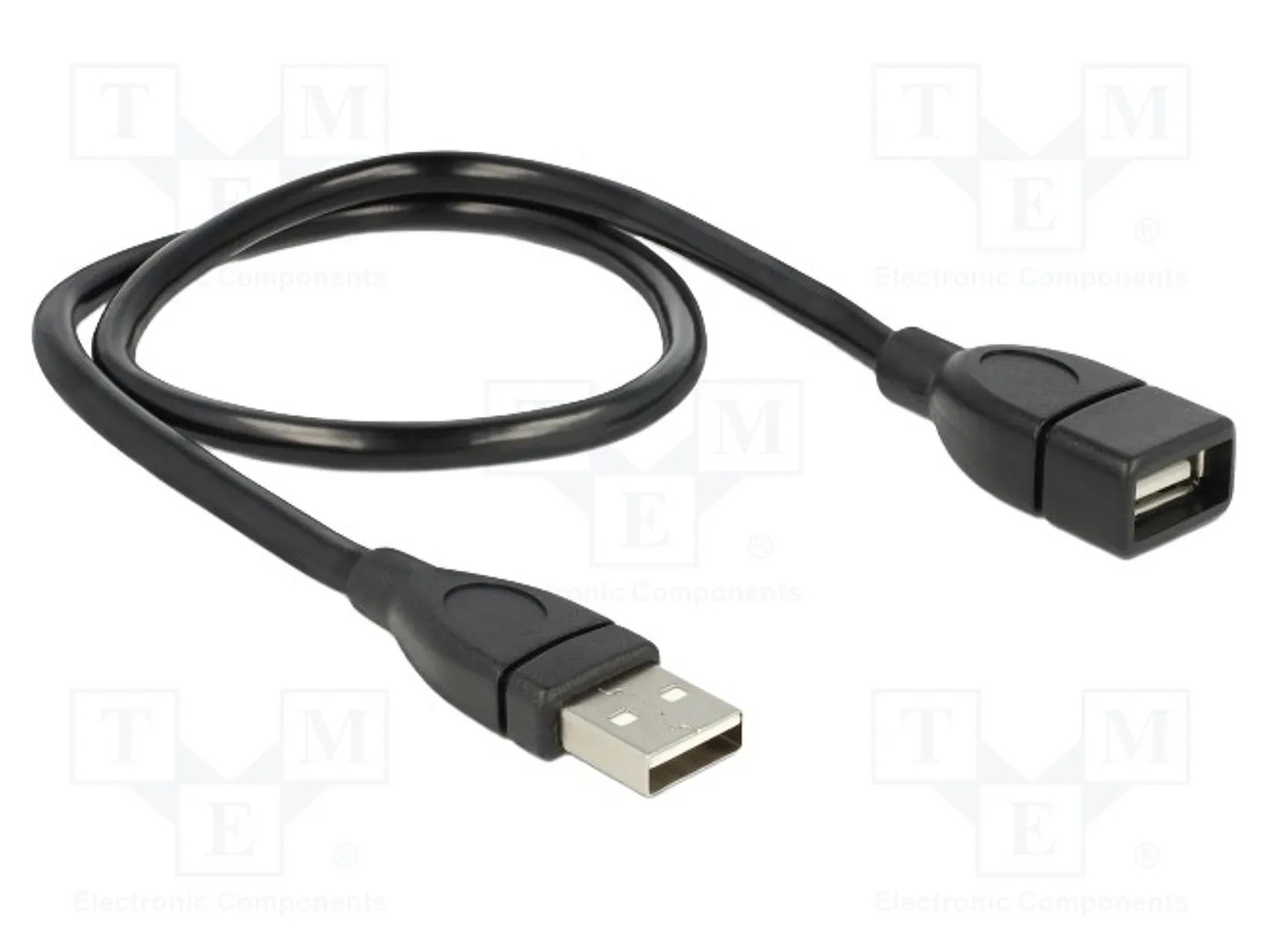 Delock Noir Shapecable - Rallonge De Câble Usb - Usb (F) Pour Usb (M) - 50 Cm - Image 2