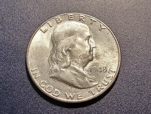 Choice BU 1948-D Franklin Half Dollar