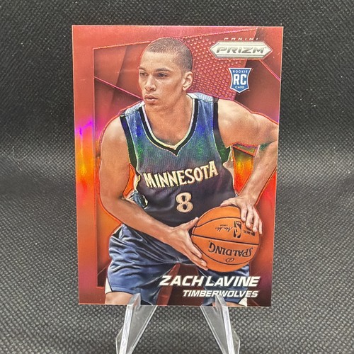 ZACH LAVINE 2014-15 PANINI PRIZM ROOKIE RED TIMBERWOLVES #262 RC /49
