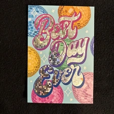LIQUIDATING-Hallmark Birthday Greeting Note Card “Best Day Ever…”