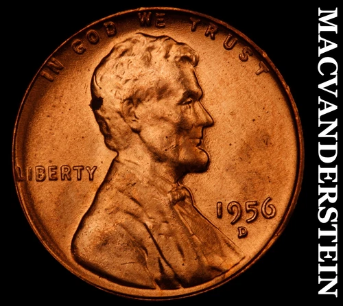 1956-S Lincoln Wheat Cent-Choice Gem BU Red Lustrous No Reserve #i2750
