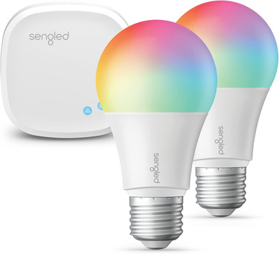 Smart Light Bulb Starter Kit, Smart Bulbs That Work with Alexa, Google Home, Col