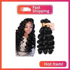  1B Human Hair Bundles Loose Deep Wave Bundles Human Hair 18 20 22 Inch FuivJuix