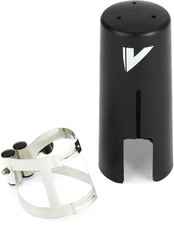 Vandoren M O Bass Clarinet Ligature and Cap - Pewter