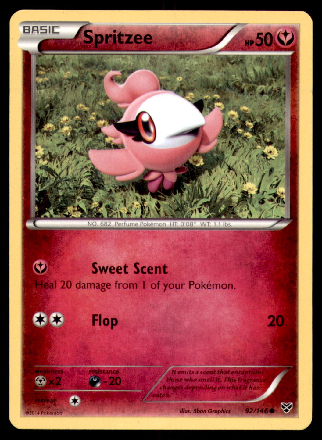 Spritzee 92/146 XY Base Set 2014 5ban Graphics LP
