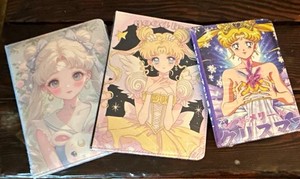 Sailor Moon Luna Notebook Lot of 3 w/ Japanese Multicolor