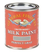 General Finishes Water Based Milk Paint, 1 16 Fl Oz (Pack of 1), Perfect Gray