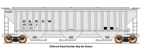 Intermountain escala N ~ tolva costilla Trinity ~ Denver Rio Grande D&RGW #10812 | Zustand: New
