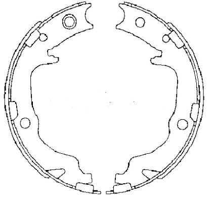 Bremsbacken Satz Feststellbremse für Peugeot 2003 -> Hinten Textar 91073400 - Bild 1 von 11