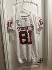 Jordan Oklahoma Sooners #81 Team Issued Size 44 Jersey Brayden Willis Rare