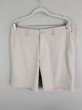Peter Millar "Salem" Chino Shorts Men's 34 Beige Stretch Golf Casual