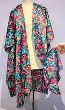 NEW MELISSA J 12 14 IN VIBRANT COLOURS LIGHTWEIGHT SILKY  KIMONO COVER UP